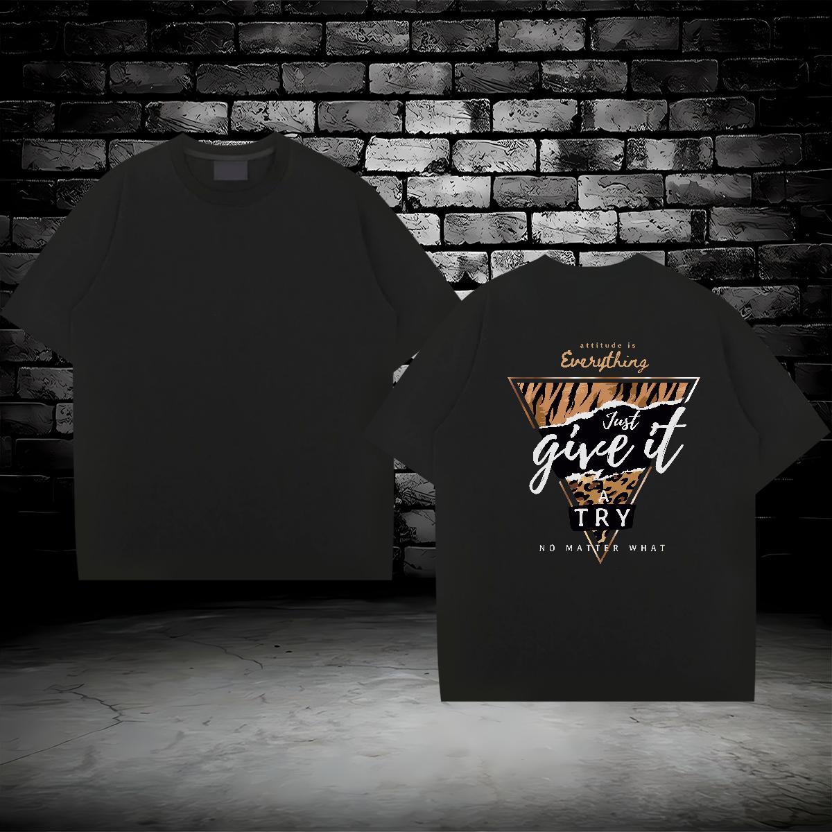 Popular T-Shirts for Men 230g Pure Cotton letter Spring Summer Custom Big Size Crew Neck Men Tees New Arrival Tees Shirts