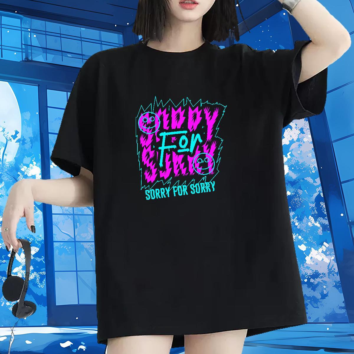 Comfortable Women Tshirts 230g 100% Cotton letter High Street Hip Hop T Shirts Women Short Sleeve O-Neck Custom Print Plus Size Tees Shirts