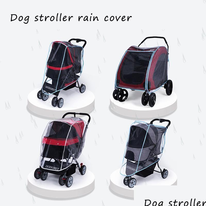 & Outdoor Cart Dog Carrier Stroller Cover Puppy Rain For All Kinds Of And Drop Delivery Home Garden Dhp4I