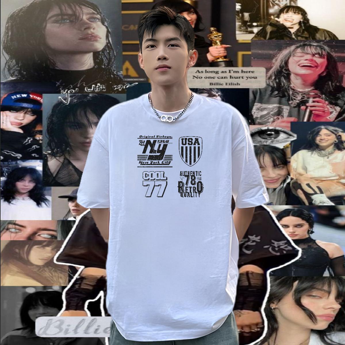 TOP Quality T-Shirts for Men 230g Pure Cotton letter Street wear Hip Hop DIY Printed O Neck Short Sleeves Mens Tshirts Customized Clothes