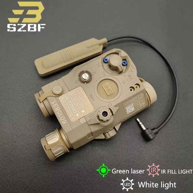 PEQ15 infrared fill light indicator white LED light red/green dual laser version suitable for 20mm rail outdoor tactical equipment hunting aiming CL24