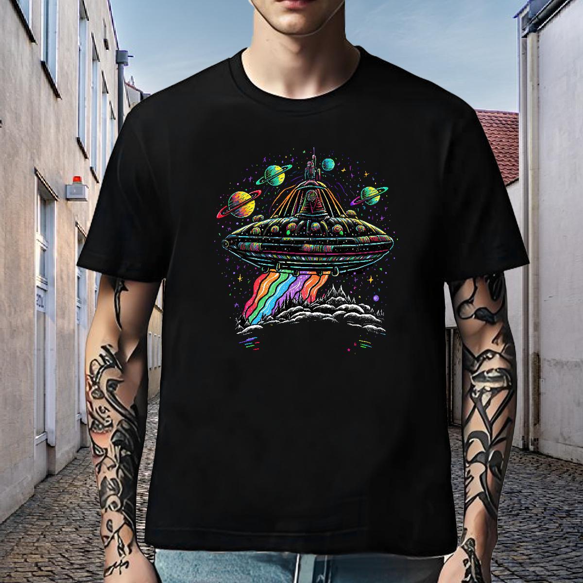 Classic Man T Shirts 230g Pure Cotton ET Street Wear Custom Printed Breathable Tshirts Fashion Tees Shirts