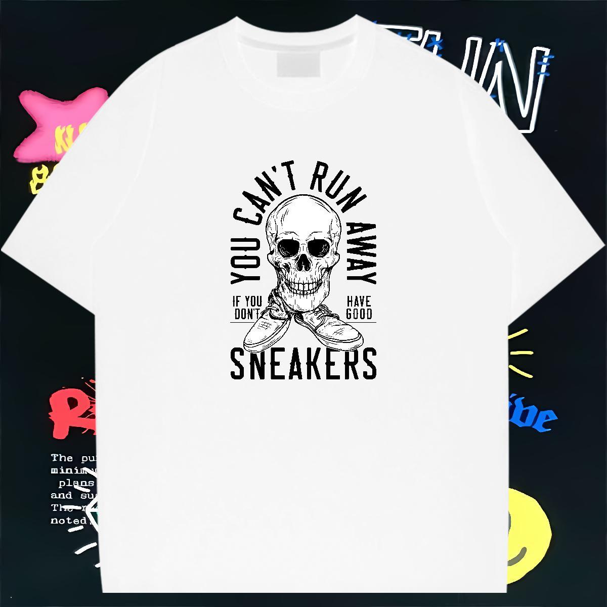 Cool Design T Shirts Men 100% Cotton 230g logo Street wear Hip Hop Anime Print Crew Neck Breathable Couples T Shirts Classic Casual Clothings