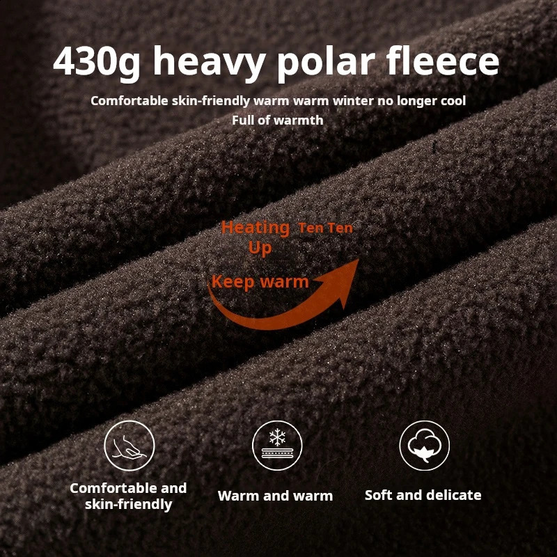 autumn and winter wool thick warm standing collar half zipper mens sweater womens casual jacket w240826