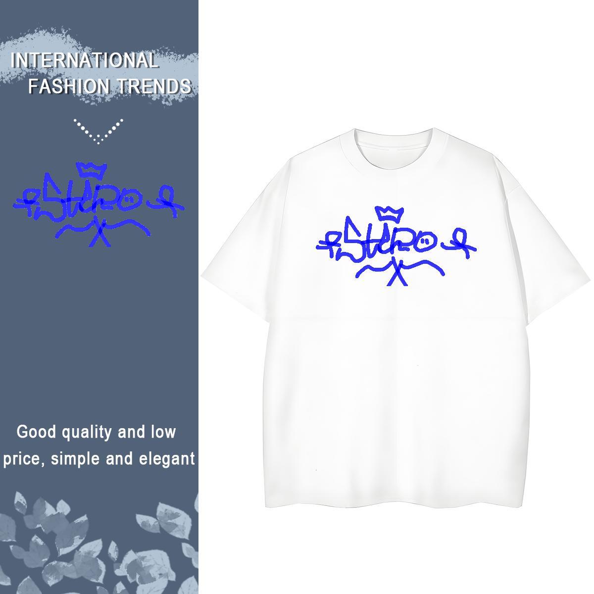 5A Woman Tshirt 230g Pure Cotton funny Outdoor T-Shirts for Women Breathable Crew Neck Anime Oversized Tops Shirt