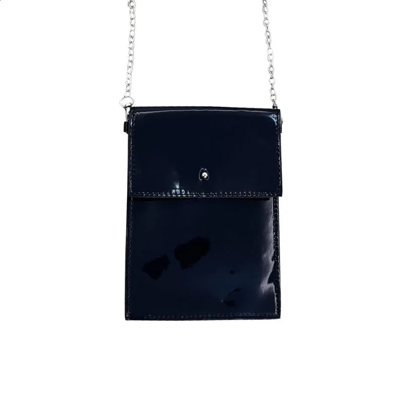 Personality Holographic Shoulder Crossbody Bags Women Mini Purses Fashion Simple Chain Handbags Y2k Aesthetic Chic Cellphone Bag 240824