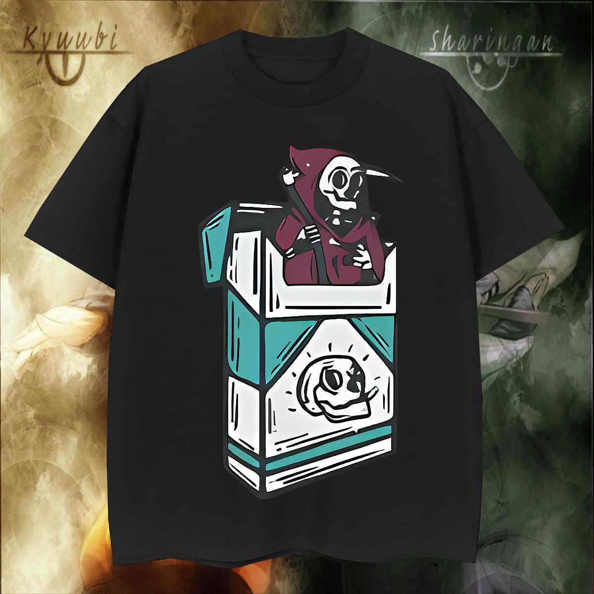 Brand Man T Shirts 230g 100% Cotton skull Sports Casual DIY Printed Breathable Short Sleeve Couples T Shirts Classic Casual Wear