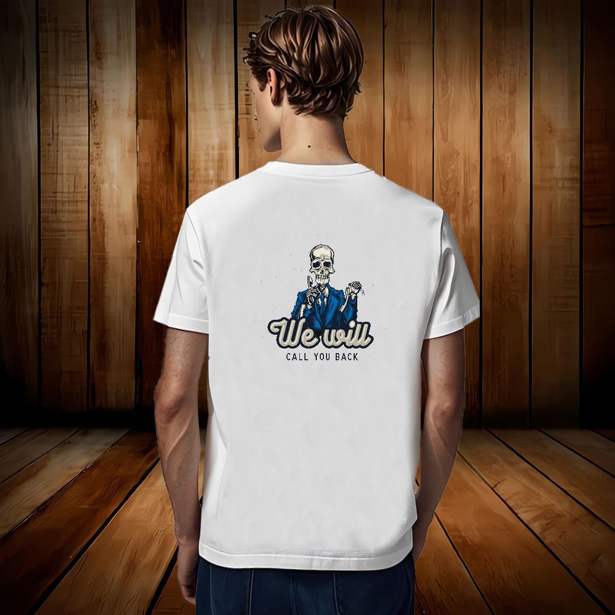 Cool Design Men T Shirts 230g 100% Cotton skull Hip Hop Asian Size Breathable Soft Men Tees Designer Wear