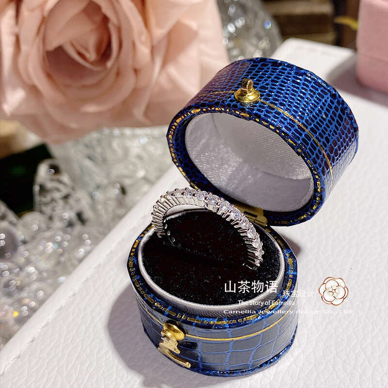 INS Hot selling single row diamond 925 Sterling Silver Luxury Big Wedding Band Rings Luxury Rings Set for Bridal Women Engagement Finger Party Gift De