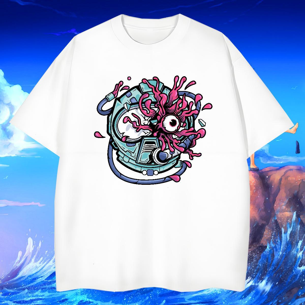Classic Men T Shirts 100% Cotton 230g ET Daily Outfit Custom Printing Breathable Short Sleeve Men Tshirts Fashion New Tops