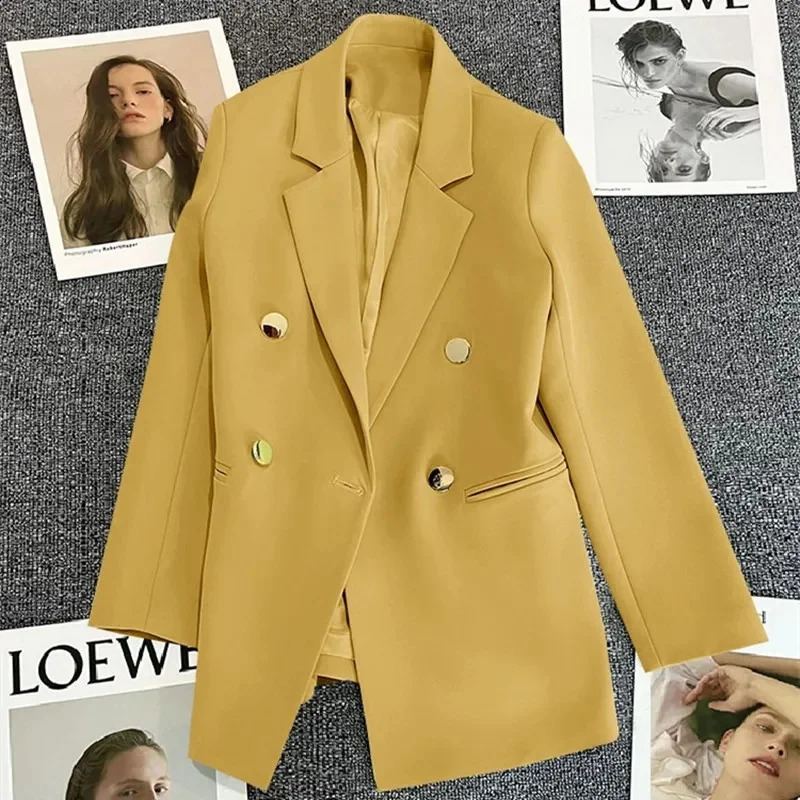 Spring Autumn Women Blazers Elegant Korean Casual Solid Suit Women Jacket Fashion Female Coats Office Lady Clothes Outerwear 240826