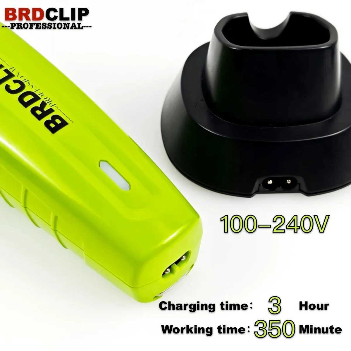 BRDCLIP professional electric hair clipper 7500RPM high-speed motor 2500MAH trimmer DLC blade with base hair salon FA1C W240824