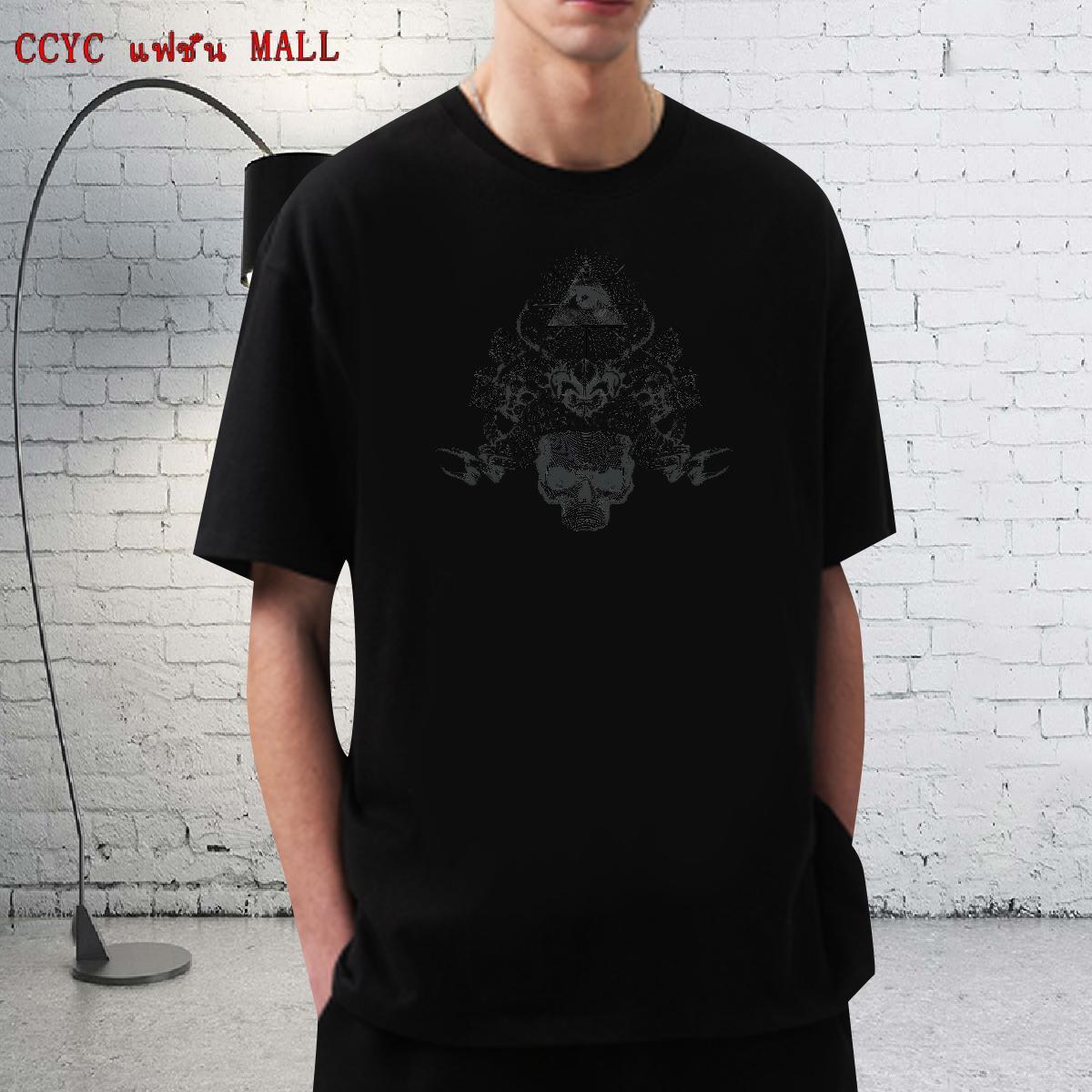 Cool Design Man T Shirts 230g 100% Cotton eye of the devil High Street Hip Hop Plus Size Custom Crew Neck Men Tops Tees New Designer Tees Shirts