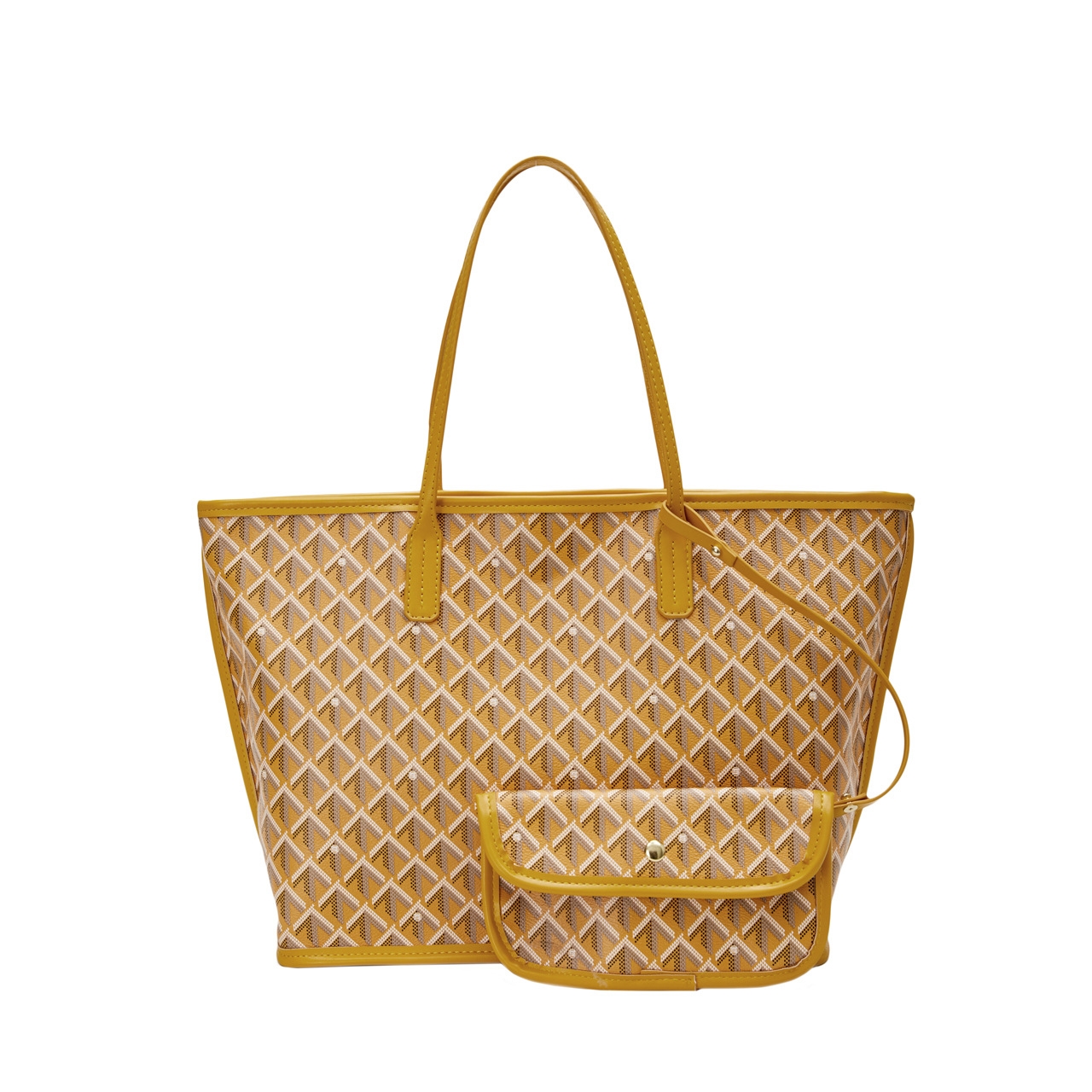 Solid Color Plaid PVC Tote Bag, Simple And Elegant, Suitable For Women's Daily Use, Commuting