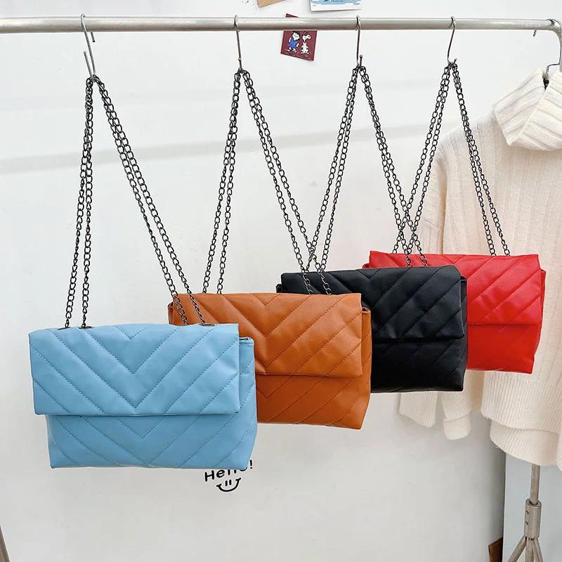 New Evening Bags Embroidered e gge Small Bag Women's Texture Fashion Chain Single Shoulder Messenger