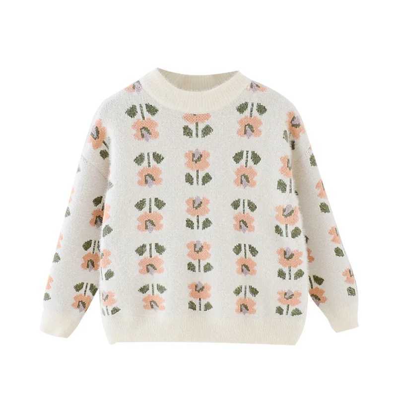 2023 Korean autumn and winter pullover sweaters knitted sweaters knitted childrens knittedW240824