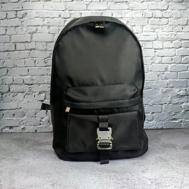 Backpack Backpacks Buckle Closure Nylon High Capacity Computer Bag Quality Black Function Package