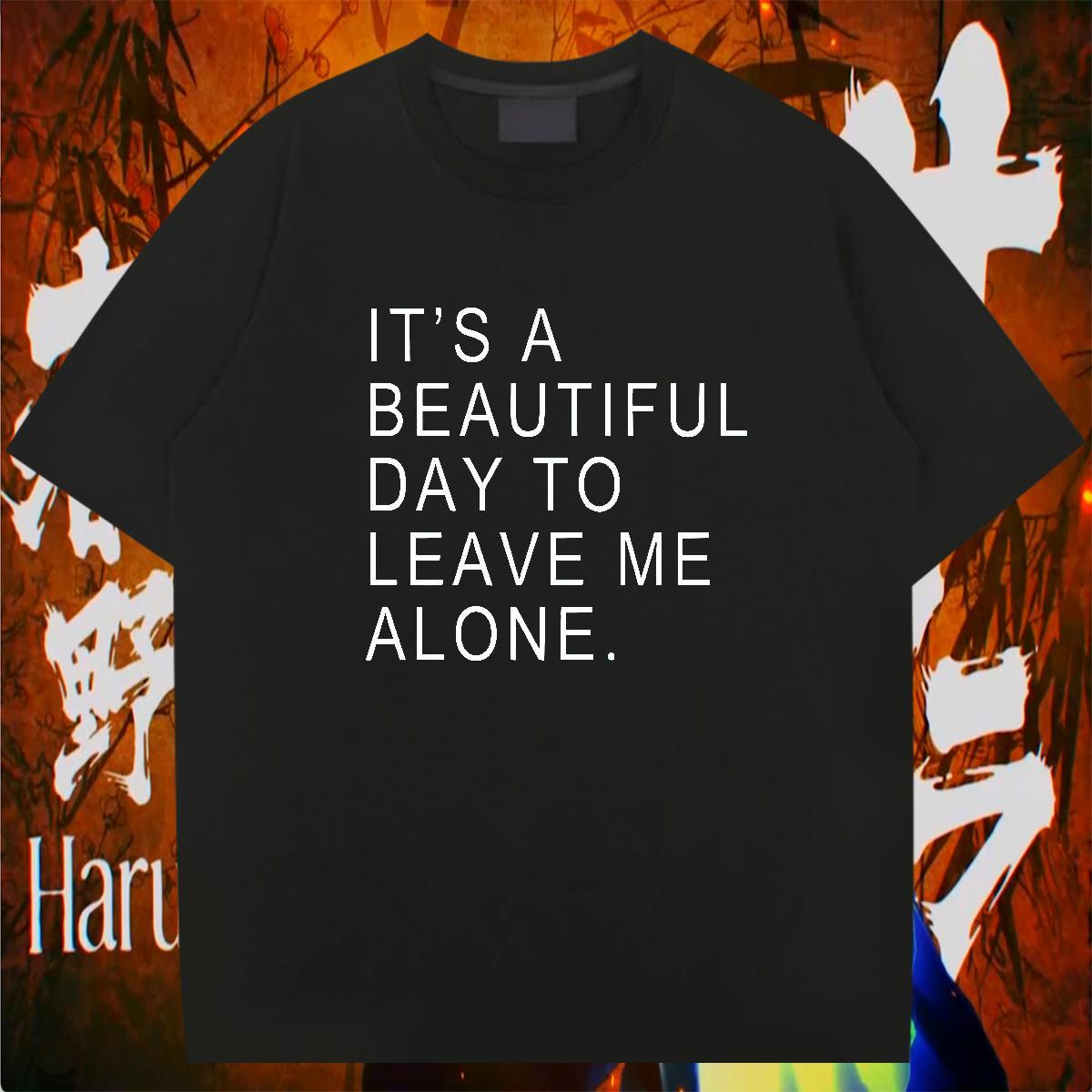 Cool Design T-Shirts 100% Cotton 230g letter Hip Hop Black White Pure Cotton Men Tshirts Classic Top Tees