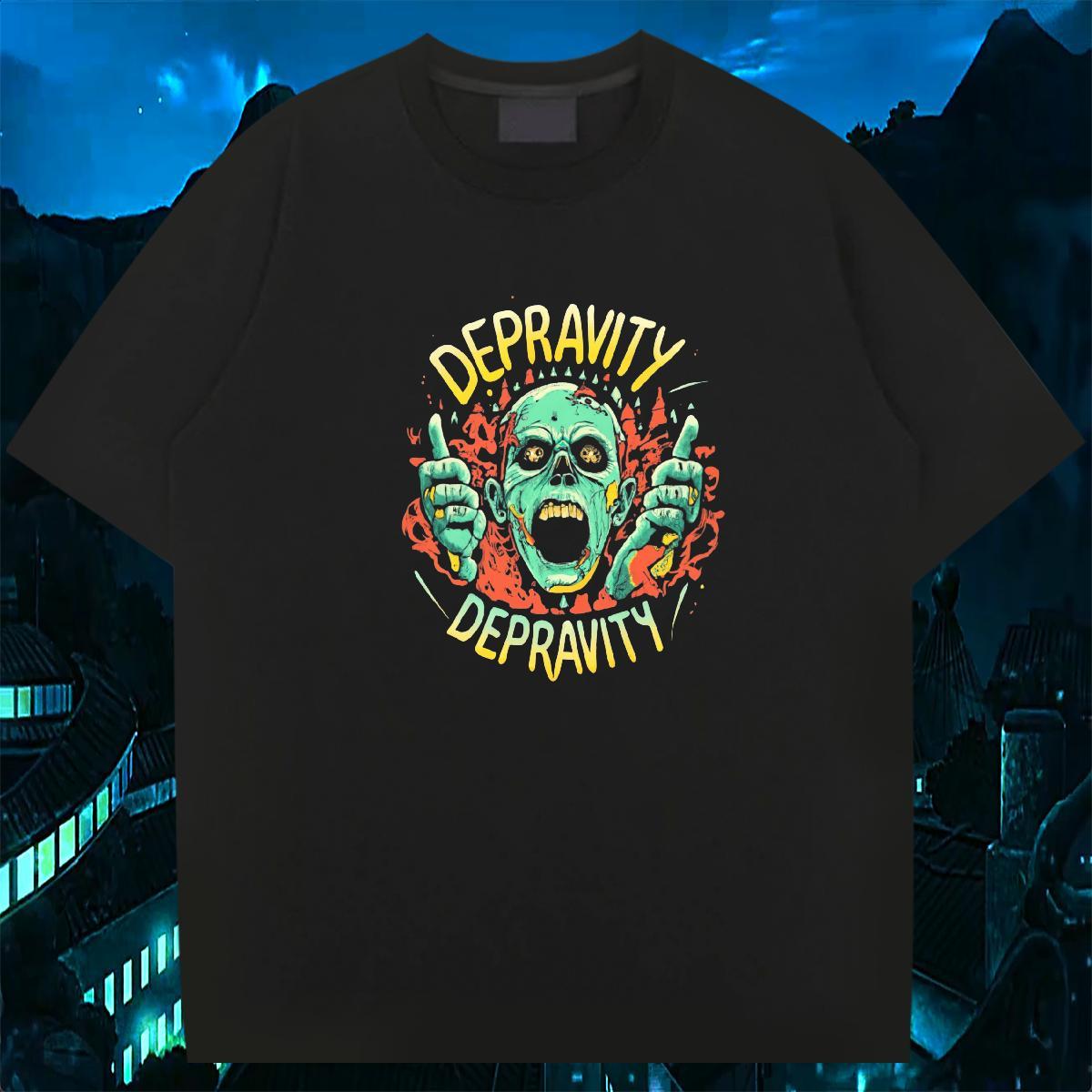 Designer Man T Shirts 230g Pure Cotton skull Daily Outfit Custom Print Oversized O Neck Short Sleeves Couples T Shirts Free Shipping Polos