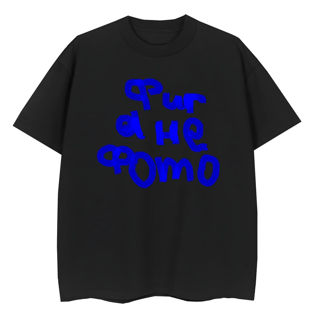 Popular T Shirts Men 230g 100% Cotton blue Hip Hop Street Plus Size Cartoon Crew Neck Men Tees Designer Tees Shirts
