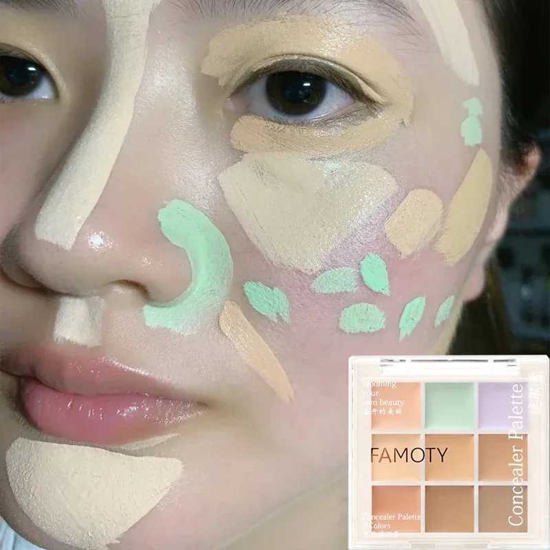 Waterproof Concealer Palette Lasting Concealer Cream Bronzer Contouring Brightening Highlighter Face Color Corrector Cosmetics XJ250618