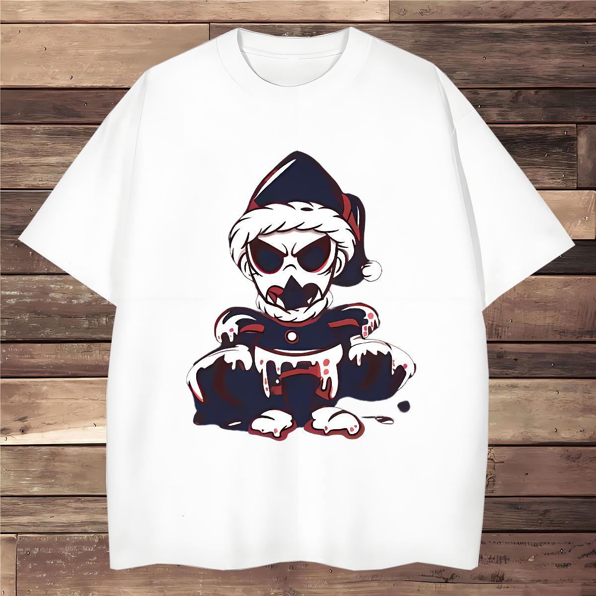 Unisex T Shirts Men 100% Cotton 230g skull Spring Summer Customized Breathable Crew Neck Tshirt for Man Woman Designer Tops