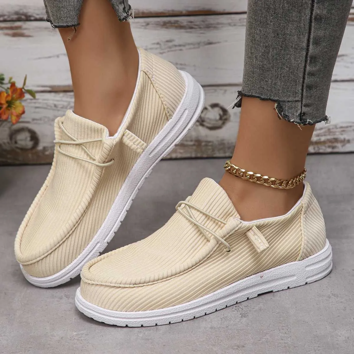 2024 NEW Canvas Summer Casual Sneakers Women Breathable Cloth Loafers Platform Woman Designer Shoes atos De MujerL