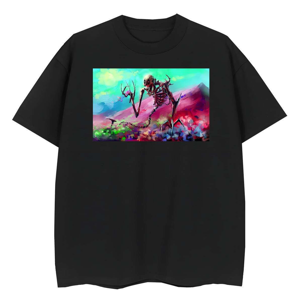Designer T-Shirts for Men 230g Pure Cotton skull Spring Summer Plus Size Custom Breathable Short Sleeve Tshirt for Man Woman Fashion Tee Shirt