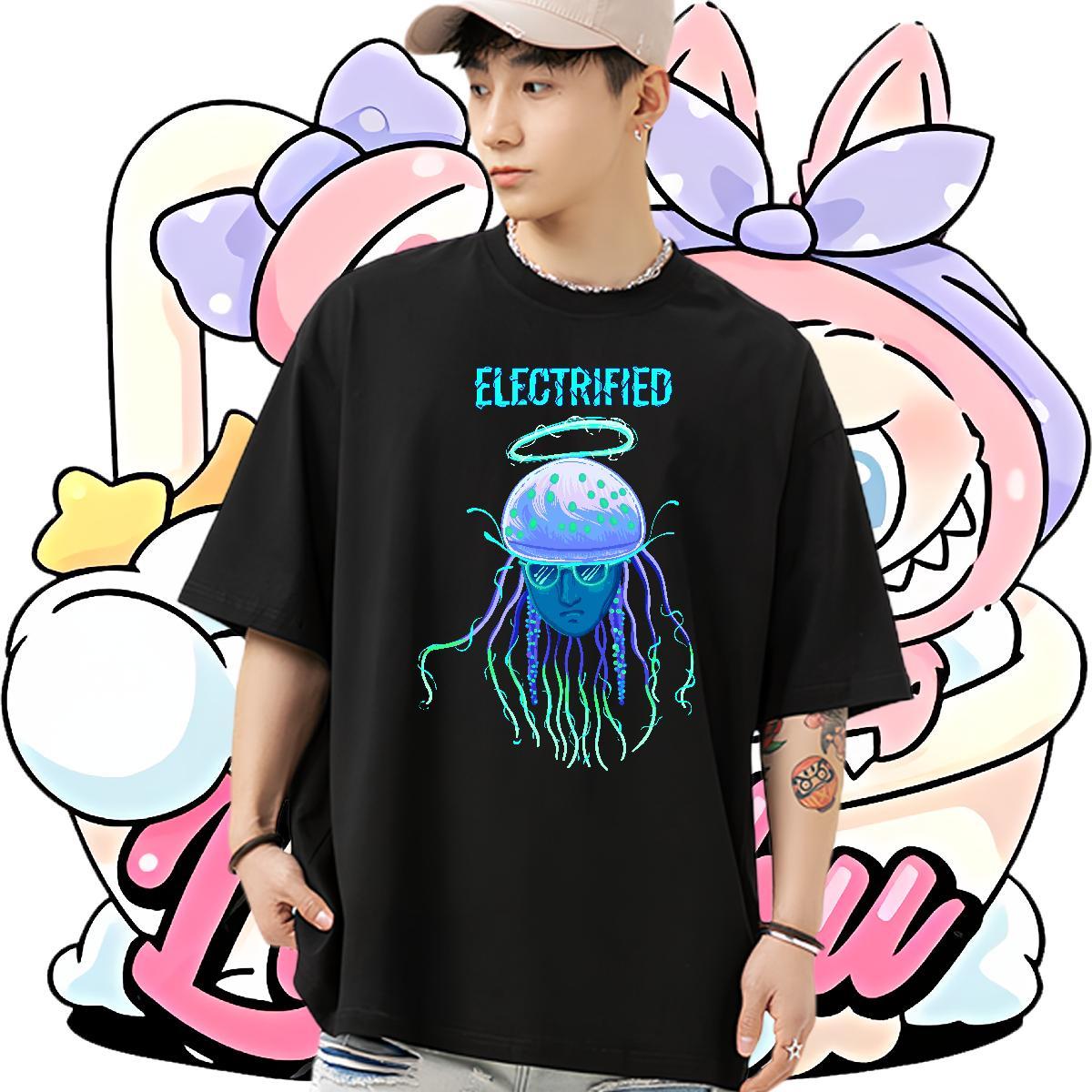 Comfortable T Shirt For Man 230g 100% Cotton ET Street Customized Pure Cotton Tshirt for Man Woman Fashion Clothings