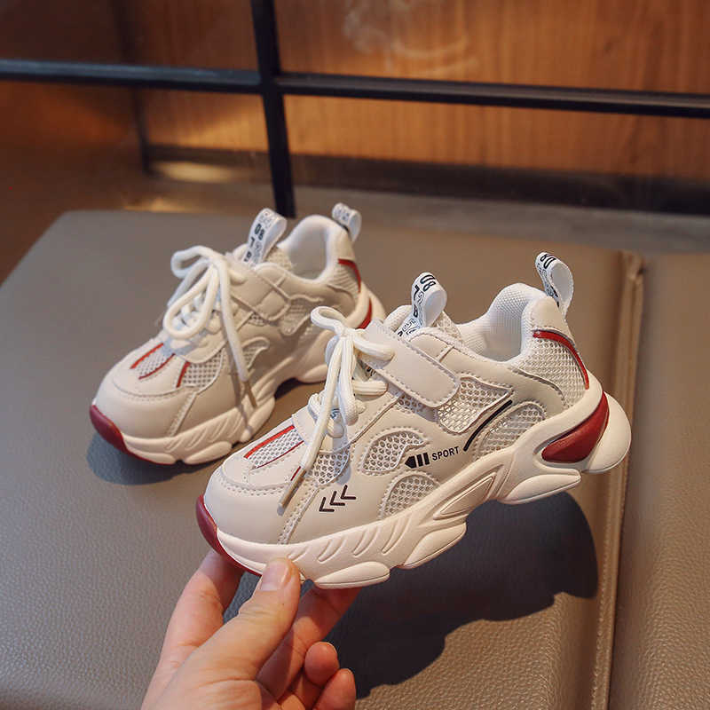 Athletic Outdoor 2023 Summer Childrens Sports Girls Mesh Breathable Single - Boys Soft Sole Non slip Casual Shoes C260130