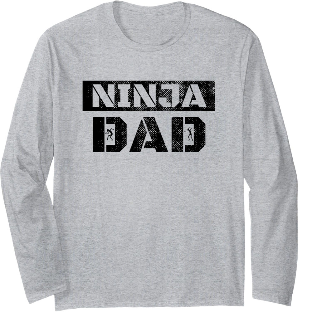 Long Sleeve Shirts for Men sweatshirt Ninja Dad Funny Martial Arts Ninja Father Gift Long Sleeve T-Shirt T shirt Tee Streetwear Casual tops clothes
