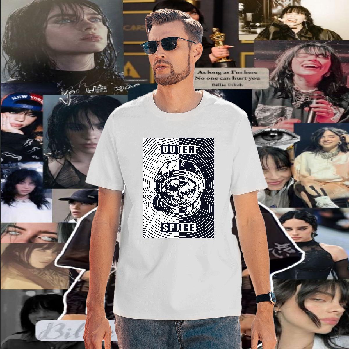 Popular Man T Shirts 100% Cotton 230g skull Outdoor Customized Short Sleeve O-Neck Tshirt for Man Woman Classic Casual Top Tees