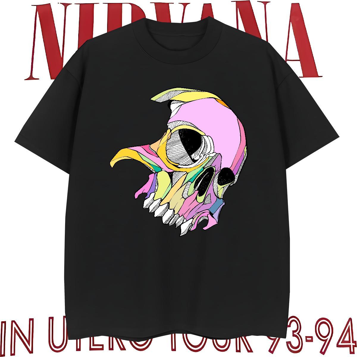 Unisex T Shirts Men 100% Cotton 230g skull Home Outdoor Skull Short Sleeve Soft Men Tshirts 2024 DIY Top Tees
