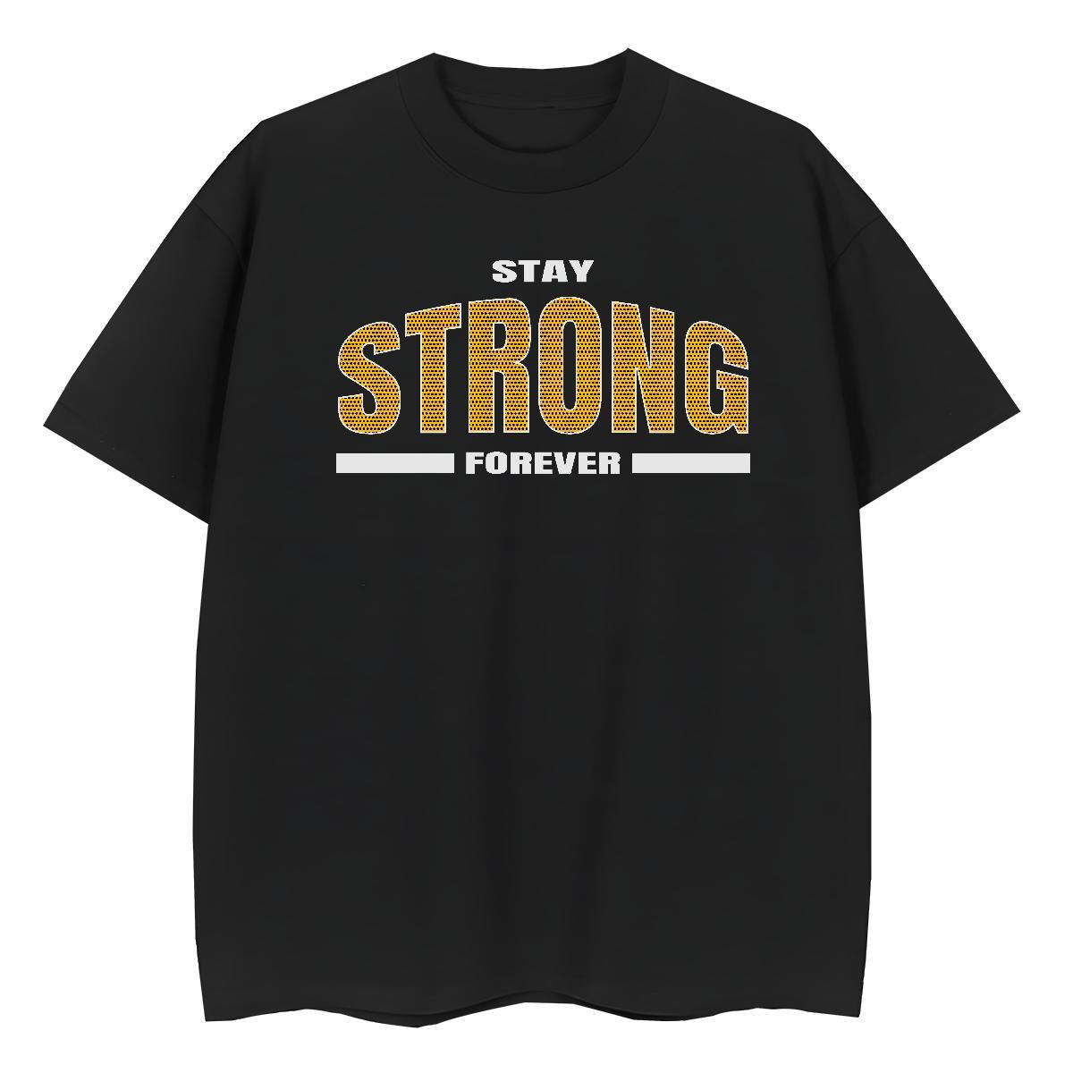 TOP Quality T Shirts Men 230g 100% Cotton letter Daily Outfit Black White Breathable Crew Neck Men Tops Tees Fashion Design Tee Shirt