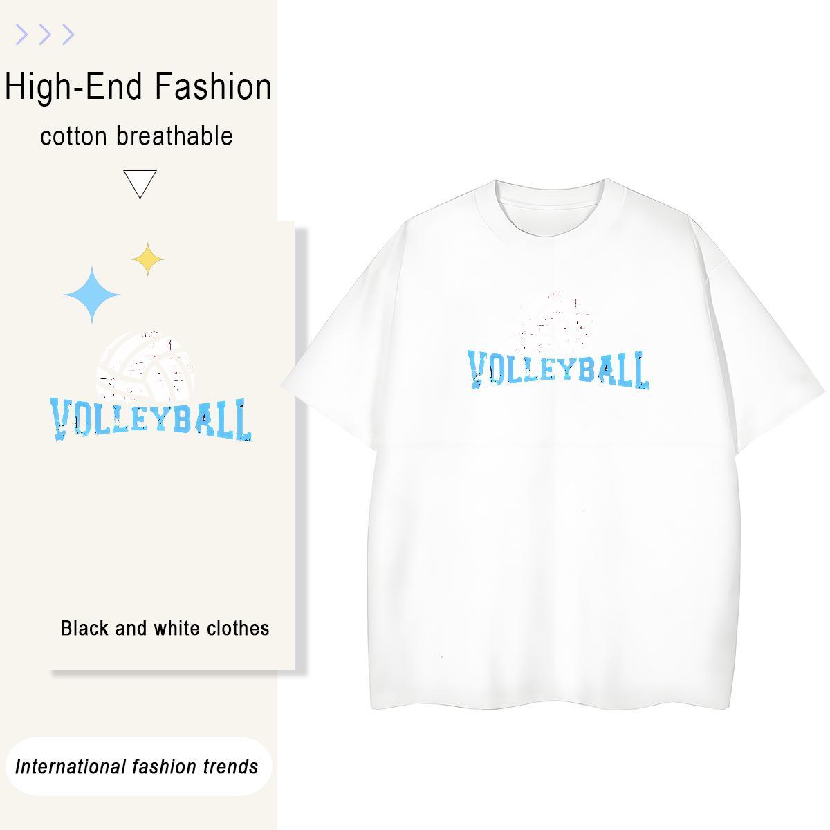 Soft Couples T Shirts 230g Pure Cotton letter Street Wear T shirt Breathable Crew Neck Cartoon Floral Printing Tees Shirts