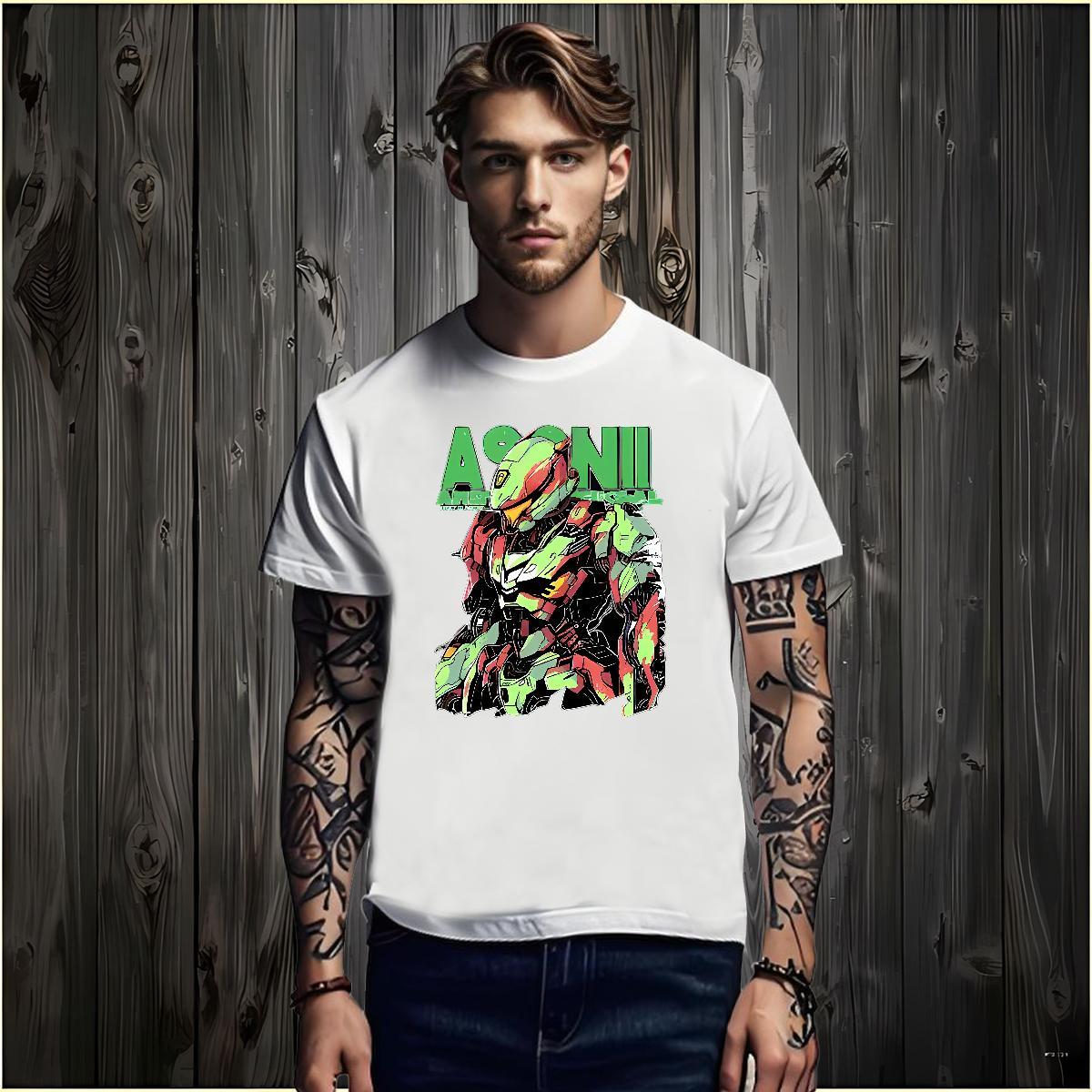 Soft T Shirt For Man 230g Cotton robot Beach DIY Breathable Crew Neck Couples T Shirts Fashion Designer Clothes