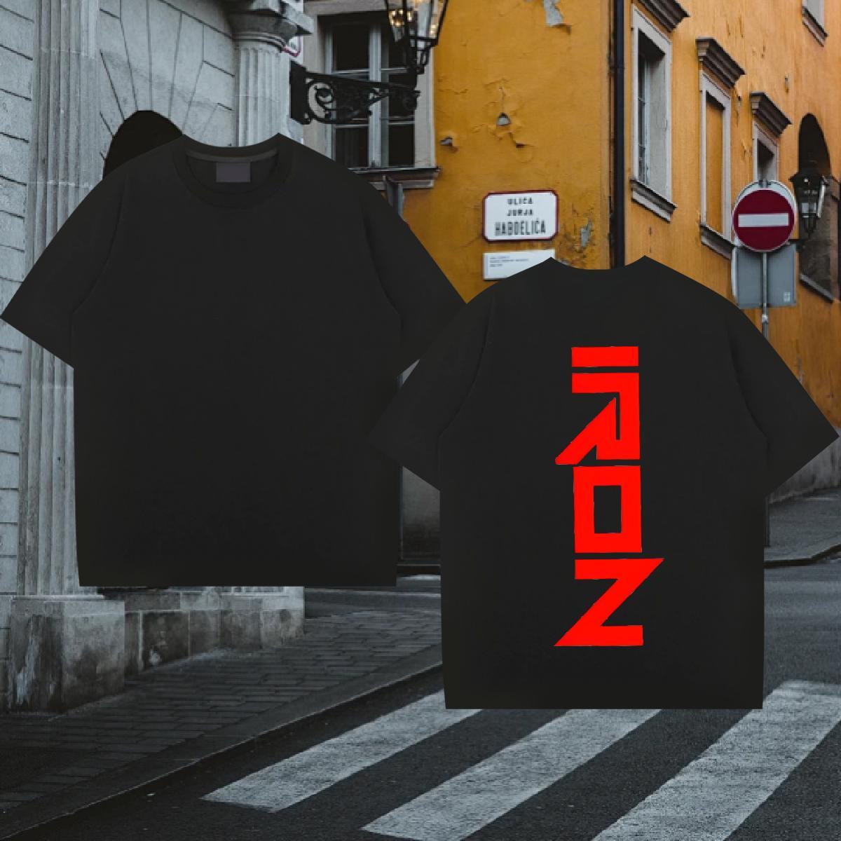 Loose T shirt 100% Cotton 230g letter Spring Summer Black White Breathable Crew Neck Men Tees Fashion Design Tops Shirt