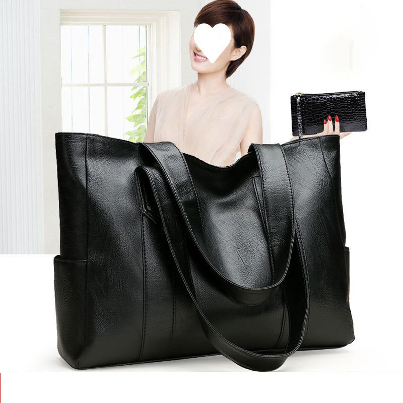 Capacity Tote Retro Vintage Large Vegan Shoulder Bag, Women's Casual Handbag For Commute free shipping Lhshoe