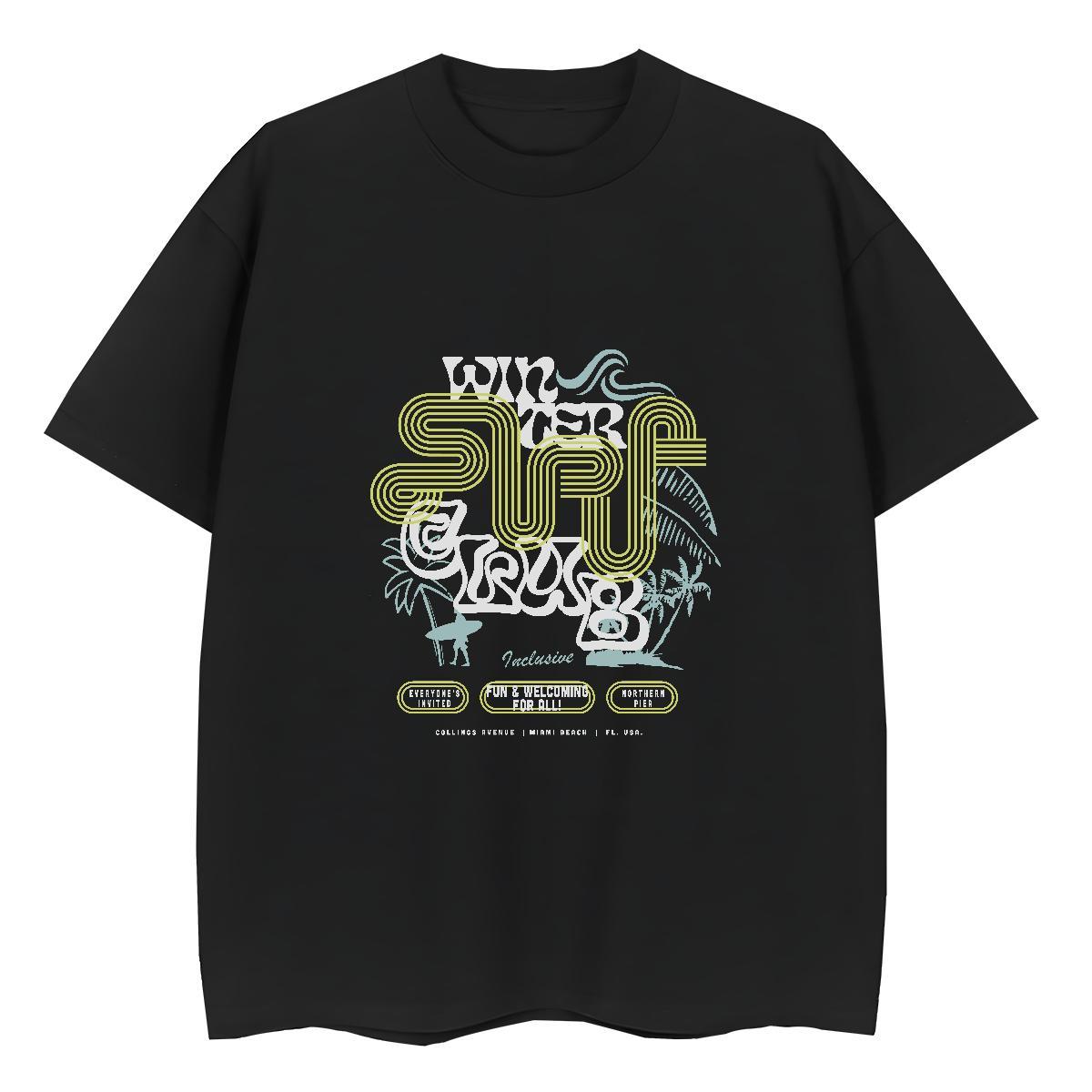 Wholesale T shirt 100% Cotton 230g beach Daily Wear Custom Big Size Round Neck Short Sleeve Men Tshirts DIY Customized Tops Tees
