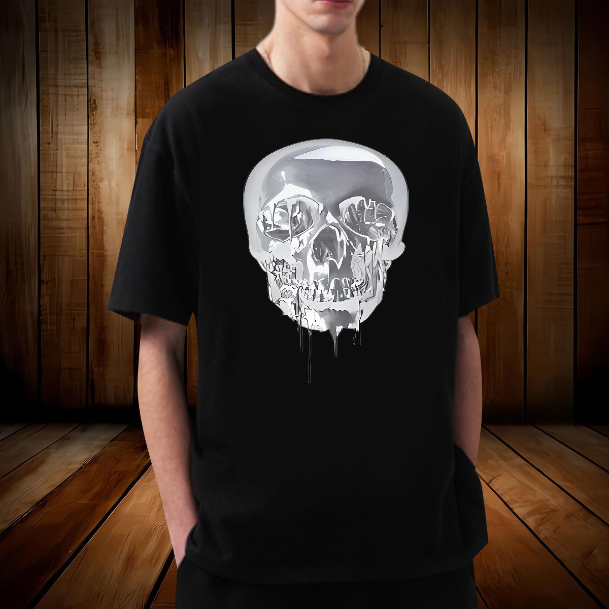 Designer Men T Shirts 230g 100% Cotton halloween Casual Daily Wear Graphic Short Sleeve O-Neck Men Tees 2024 Summer Clothes