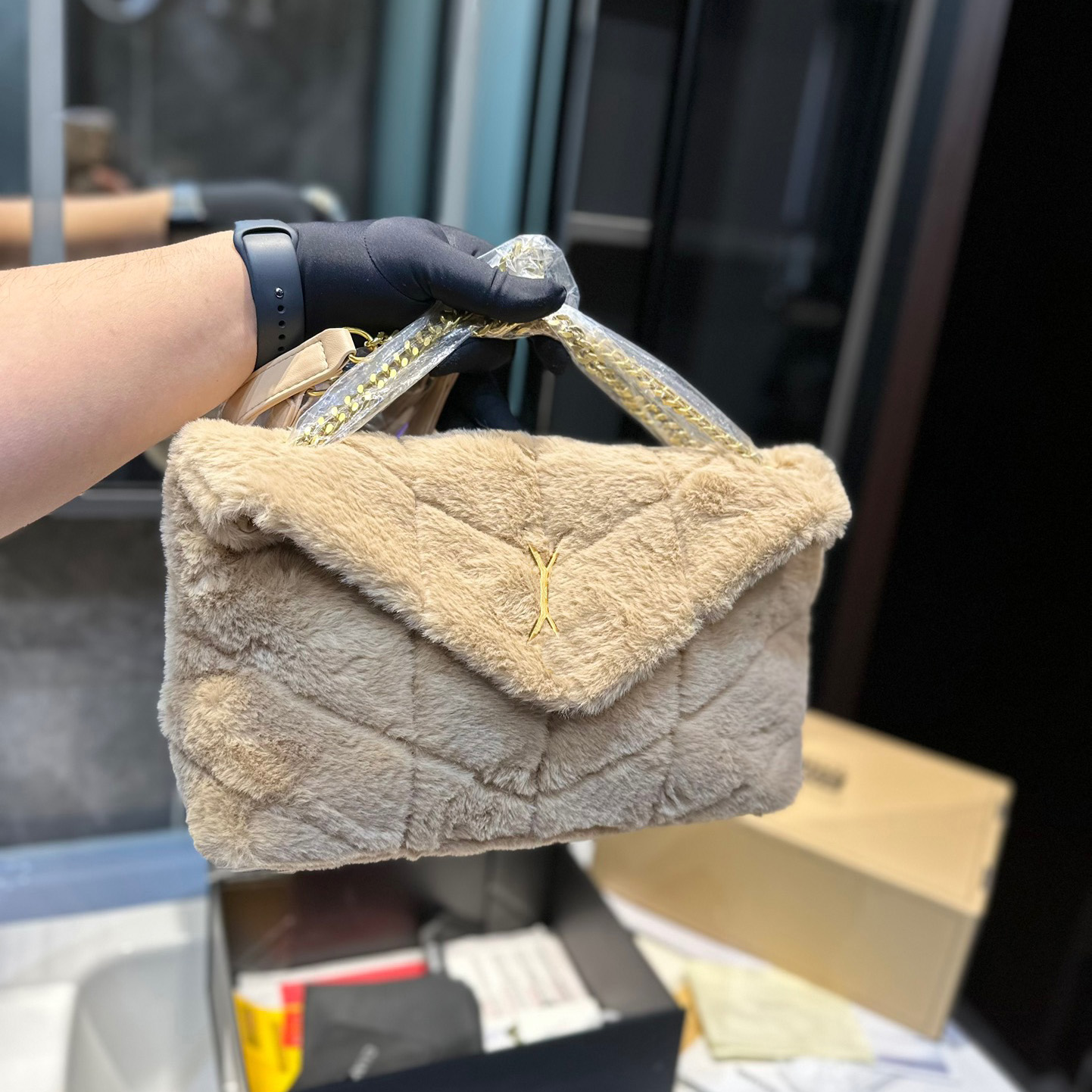 designer bag crossbody bag handbag High Quality Fashion Luxury bags loulou Bag Real Leather Messenger Bag Chain shoulder crossbody Classic flap Women purse