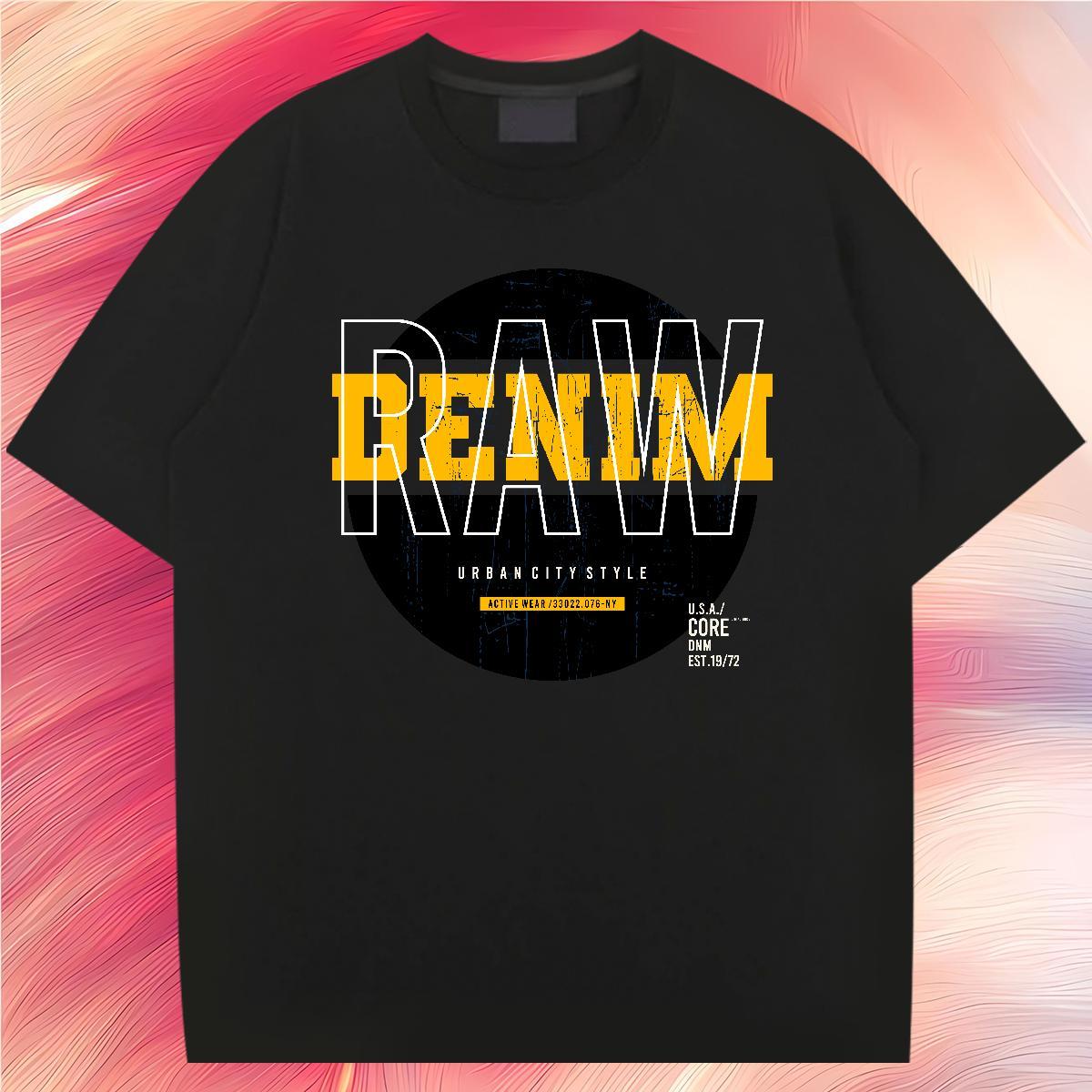Designer Men T Shirts 100% Cotton 230g letter Spring Summer Plus Size Cartoon O-Neck Short Sleeve Men Clothes T-Shirt Custom Tops Tees
