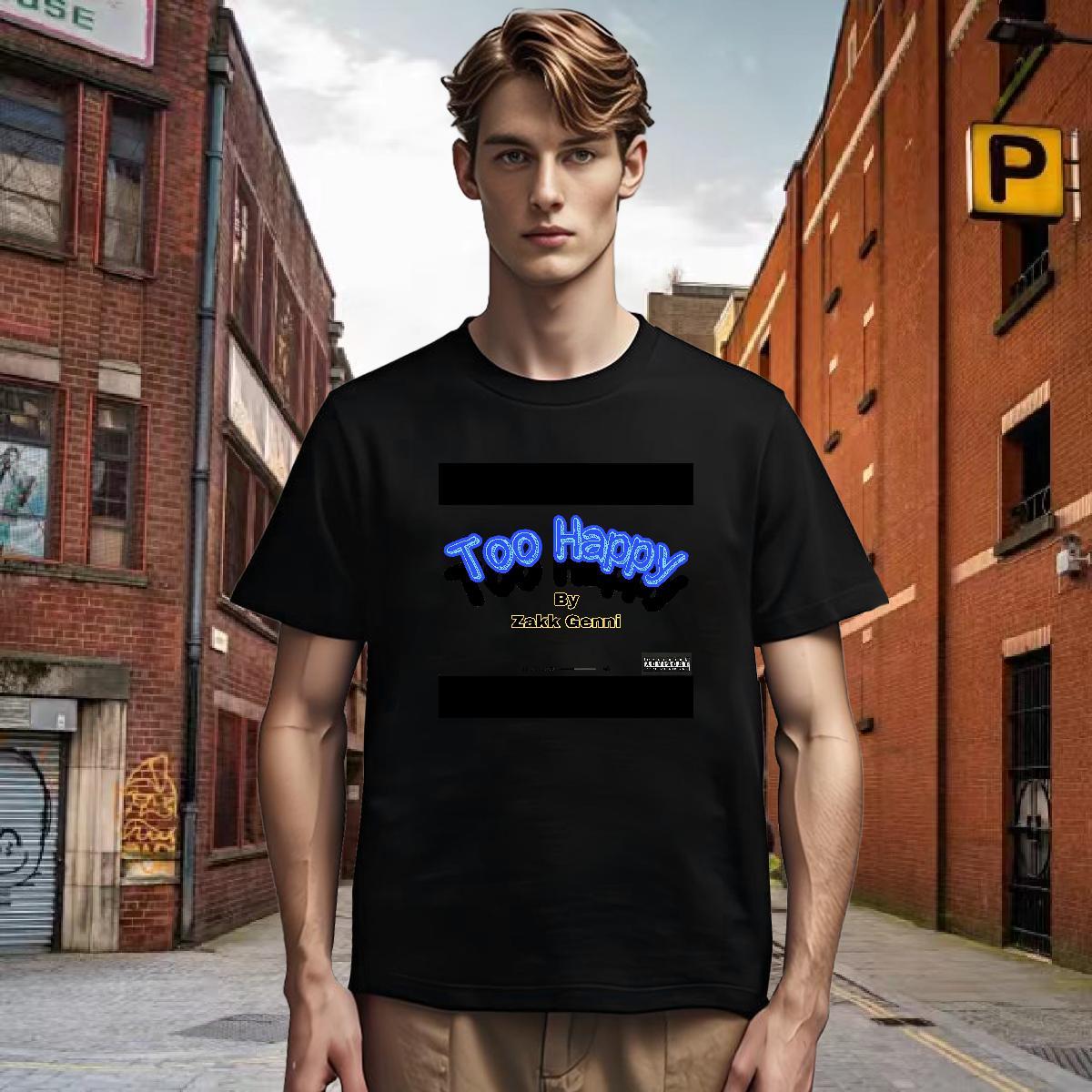 Cool Design T-Shirts 230g 100% Cotton blue Beach Custom Cartoon Pure Cotton Couples T Shirts 2024 Tshirts