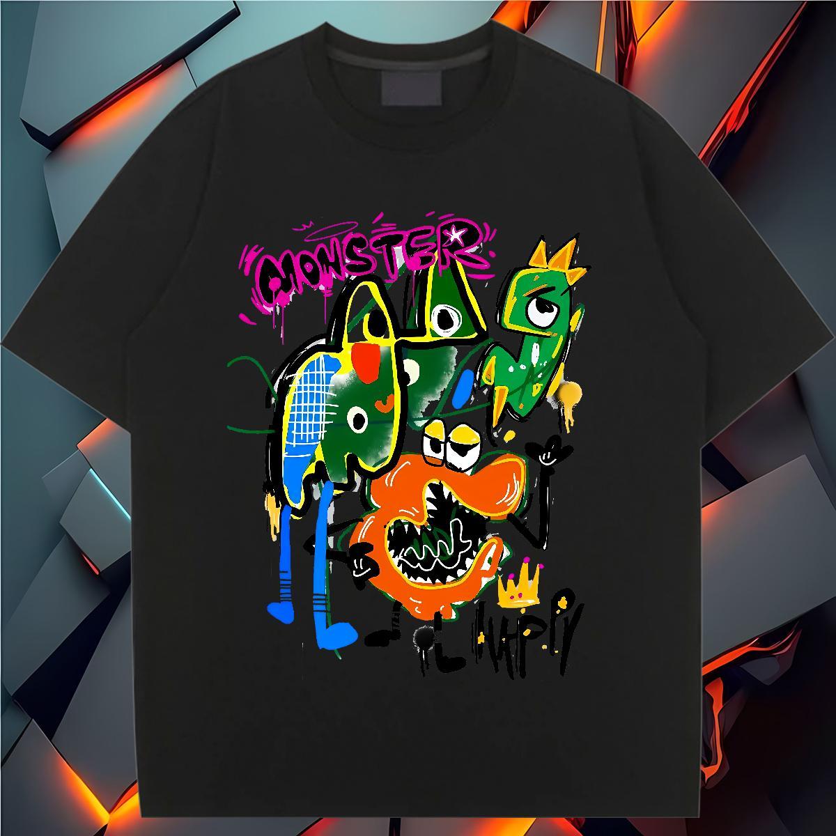 Nice Unisex Tshirts 230g 100% Cotton cartoon Casual T-Shirts Comfortable Customized Tops Tees