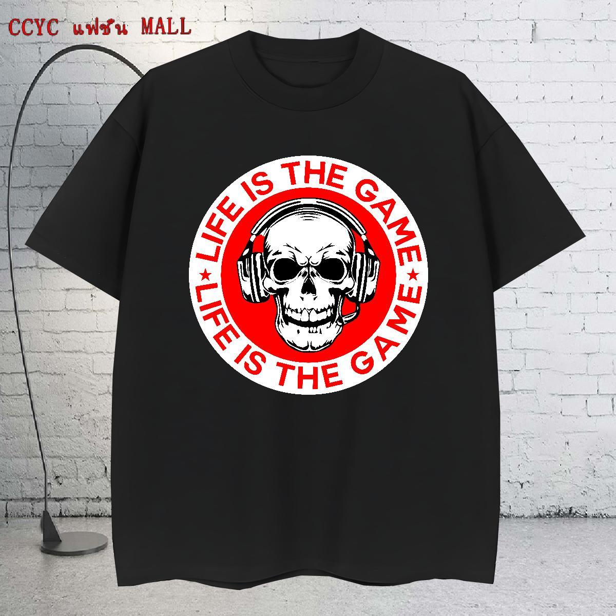 Soft Man T Shirts 230g Pure Cotton skull Casual Skull Crew Neck Tshirt for Man Woman Fashion Designer Polos
