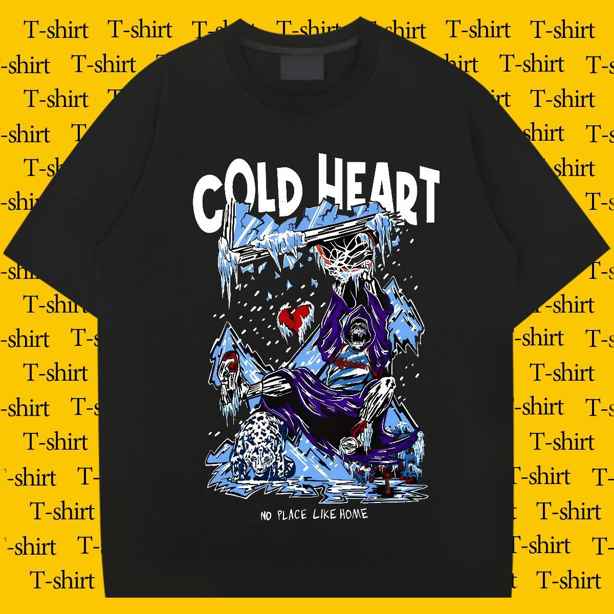 Wholesale Mens T Shirts 100% Cotton 230g skull Street Wear Customized Print Round Neck Short Sleeve Men Tshirts Casual New Tops