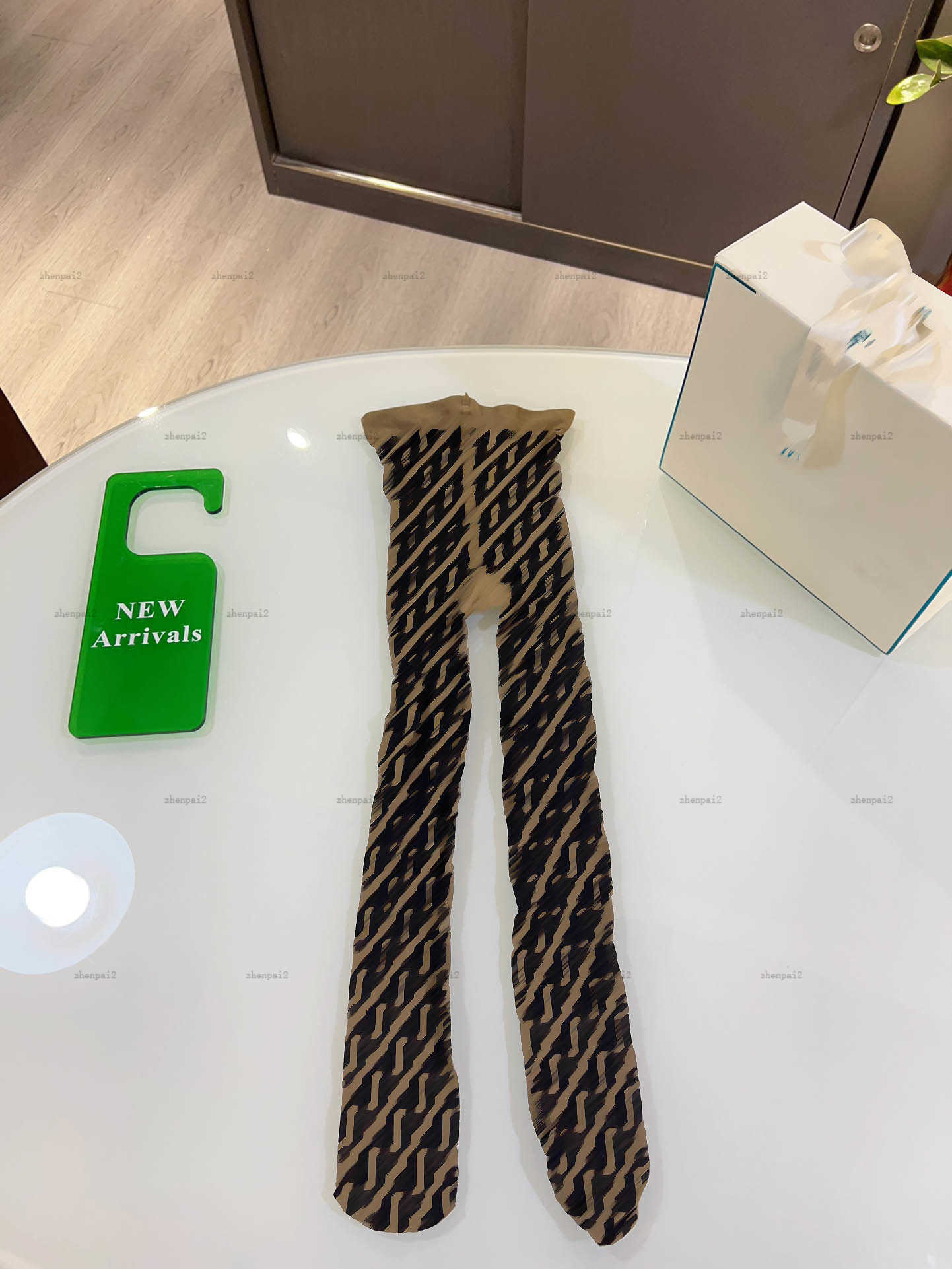 Luxury baby pantyhose Full print of letters toddler stockings kids designer clothes size 2-13 years girl hose Brown design child socks