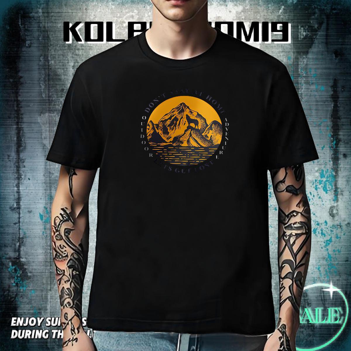 High Quality T Shirts Men 230g Cotton mountains Home Outdoor Skull Crew Neck Couples T Shirts Classic Tee Shirt