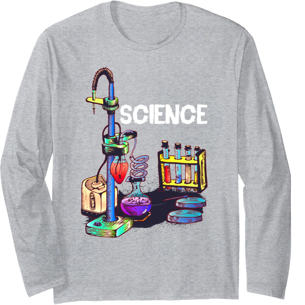 Long Sleeve Shirts for Men sweatshirt Medical Scientist Laboratory Science Lover Lab Geek Gift Long Sleeve T-Shirt T shirt Tee Streetwear Casual tops