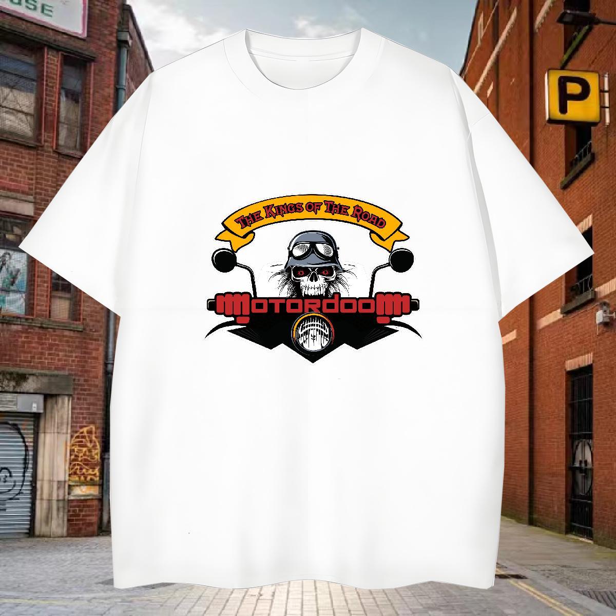 Unisex T Shirt For Man 230g 100% Cotton skull Daily Outfit Custom Big Size Breathable Men Clothes T-Shirt Fashion Design Tops Tees